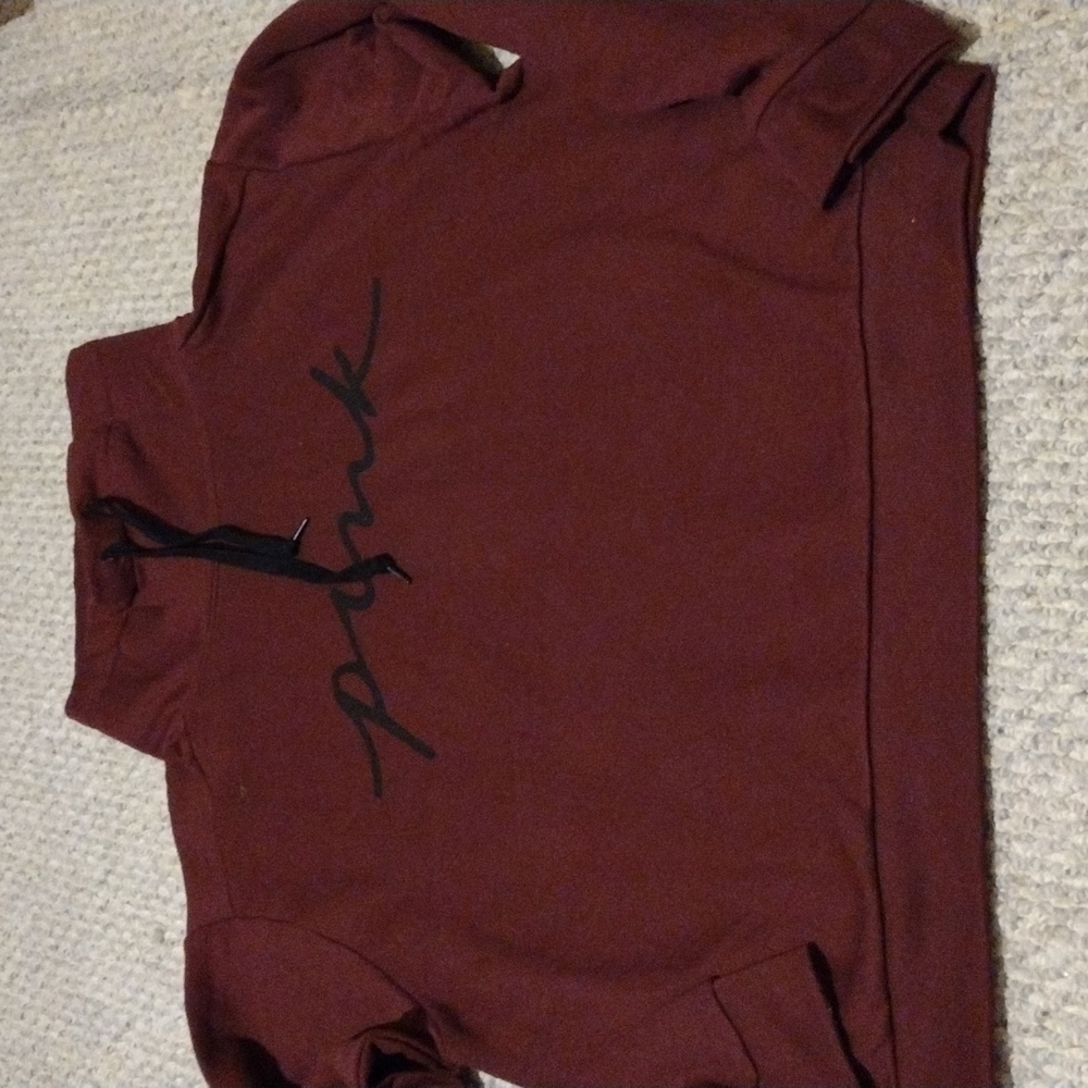Victoria secret pink hoodie large maroon